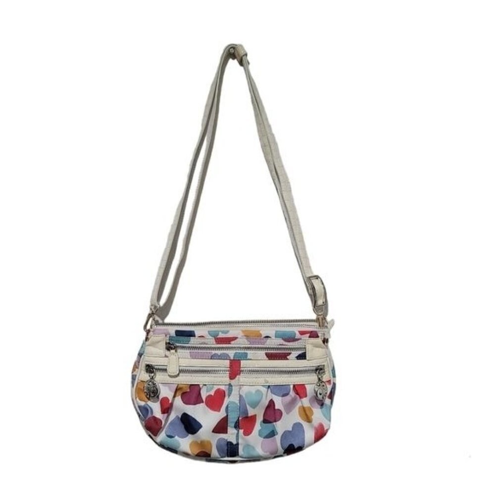 Brighton Leather Heart Print Purse